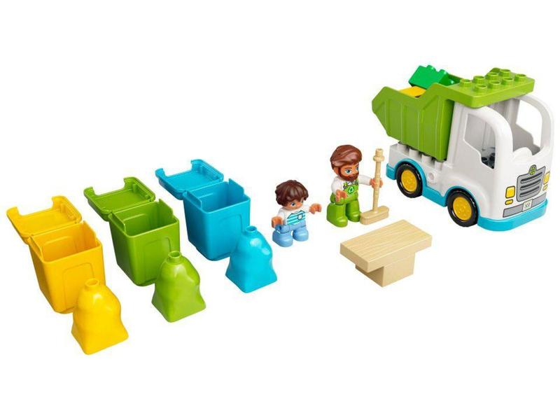 Imagem de LEGO Duplo Tow Caminhão de Lixo e Reciclagem - 19 Peças 10945