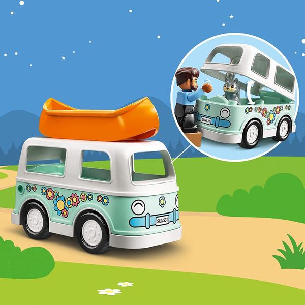 LEGO DUPLO Town Family Camping Van Adventure 10946 Edifício, Brincando e Aprendendo Brinquedo de Camping para Crianças e Crianças Novo 2021 (30 peças) Imagem de LEGO DUPLO Town Family Camping Van Adventure 10946 Edifício, Brincando e Aprendendo Brinquedo de Camping para Crianças e Crianças Novo 2021 (30 peças)