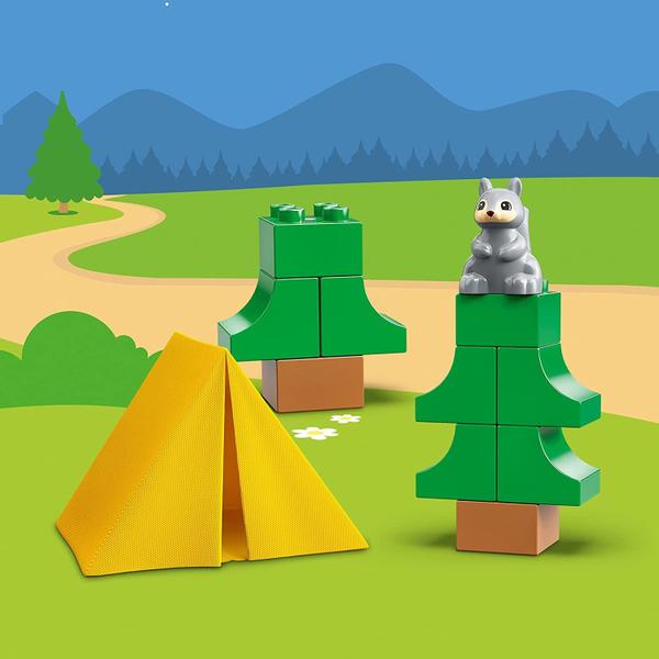LEGO DUPLO Town Family Camping Van Adventure 10946 Edifício, Brincando e Aprendendo Brinquedo de Camping para Crianças e Crianças Novo 2021 (30 peças) Imagem de LEGO DUPLO Town Family Camping Van Adventure 10946 Edifício, Brincando e Aprendendo Brinquedo de Camping para Crianças e Crianças Novo 2021 (30 peças)