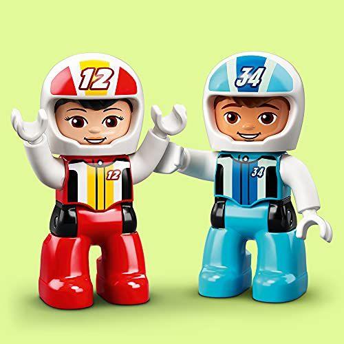 Imagem de LEGO DUPLO Town Race Cars 10947 Cool Car-Race Building Toy Playset imaginativo e de desenvolvimento para crianças e crianças Novo 2021 (44 peças)