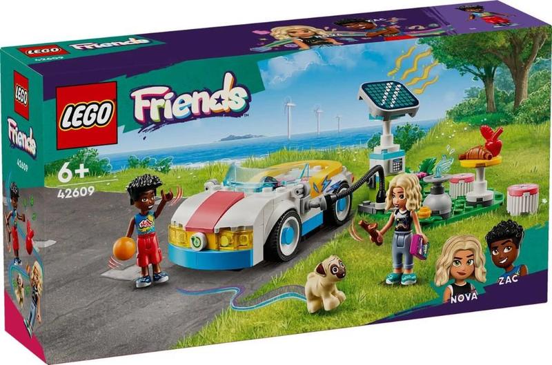 Imagem de Lego Friends 170 Peças Carro Elétrico e Carregador - 42609