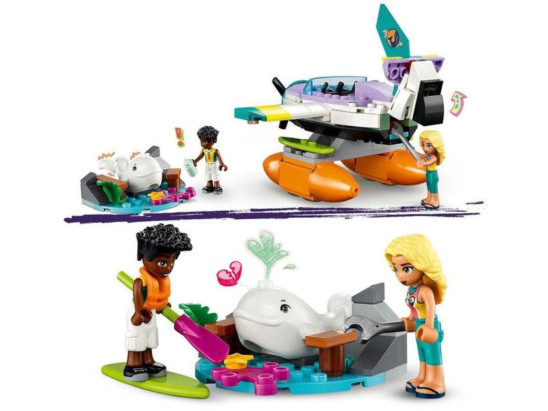 Imagem de LEGO Friends Avião de Resgate Marítimo 203 Peças - 41752