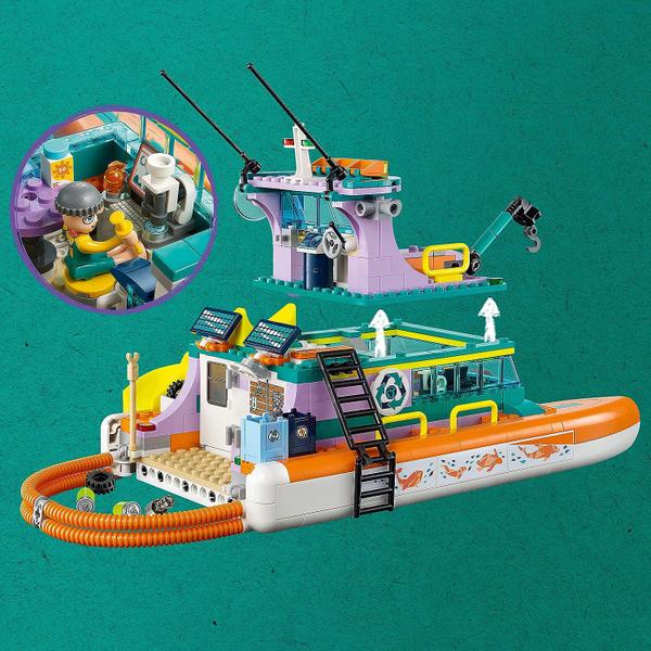 Imagem de Lego Friends Barco de Resgate Marítimo 41734