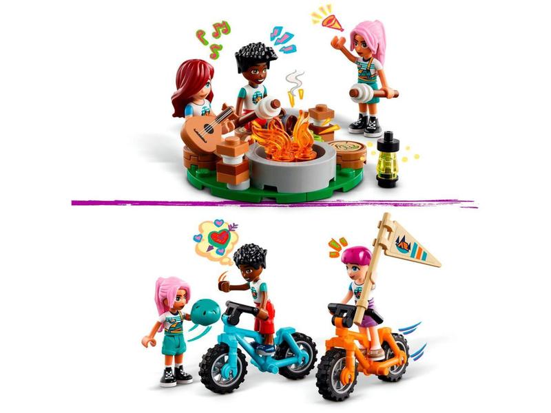 Imagem de LEGO Friends Cabanas Aconchegantes do Acampamento  - de Aventura 42624 437 Peças