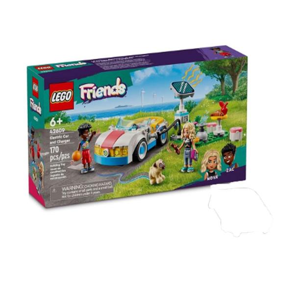 Lego Friends Carro Elétrico e Carregador 170 pcs 42609 Imagem de Lego Friends Carro Elétrico e Carregador 170 pcs 42609