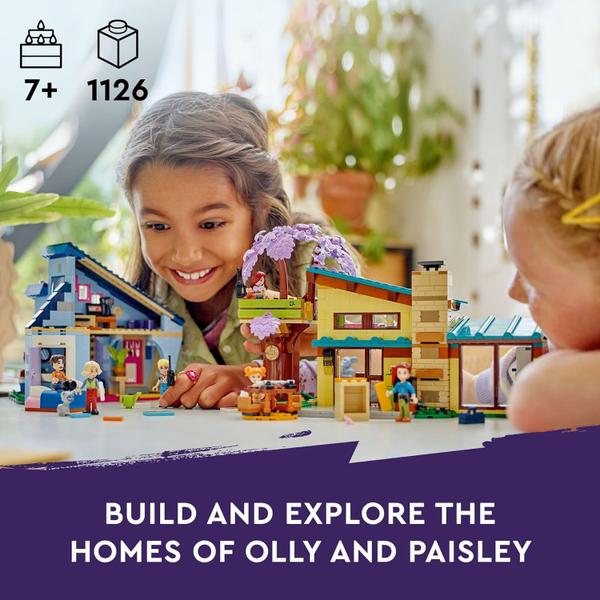 LEGO Friends - Casas de Família de Olly e Paisley 42620 Imagem de LEGO Friends - Casas de Família de Olly e Paisley 42620