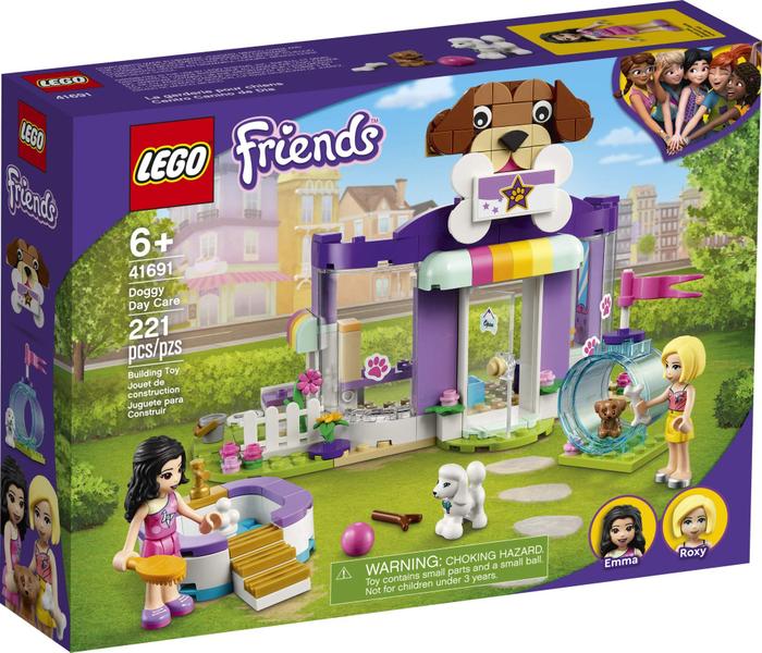 Imagem de LEGO Friends Doggy Day Care 41691 Kit de construção Presente de Aniversário para Crianças, Vem com 2 Mini-Bonecas e 2 Figuras de Cachorro de Brinquedo, Nova 2021 (221 Peças)