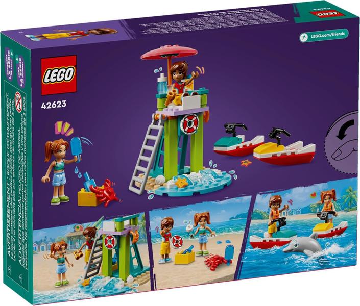 Imagem de Lego Friends Moto Aquática de Praia Salva vidas 42623