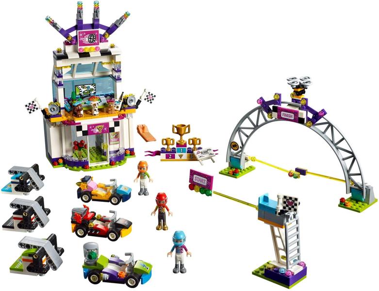 Imagem de LEGO Friends The Big Race Day 41352 Building Kit, Mini Go Karts e Toy Cars for Girls, Best Gift for Kids (648 Piece) (Descontinuado pelo Fabricante)