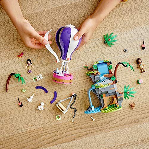 Imagem de LEGO Friends Tiger Hot Air Balloon Jungle Rescue 41423 Friends Adventure Set Apresenta um Balão de Ar Quente de Brinquedo Amigos Figuras Construíveis para Horas de Diversão Criativa, Nova 2020 (302 Peças)