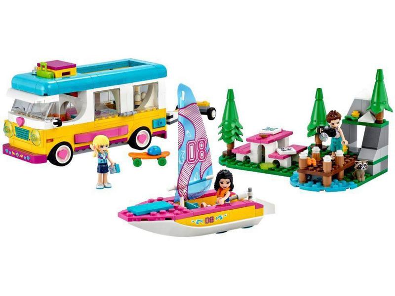LEGO Friends Trailer e Barco à Vela na Floresta 41681 Imagem de LEGO Friends Trailer e Barco à Vela na Floresta 41681