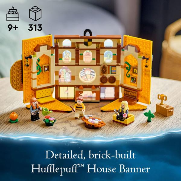 LEGO Harry Potter Hufflepuff House Banner 76412 - Hogwarts Imagem de LEGO Harry Potter Hufflepuff House Banner 76412 - Hogwarts