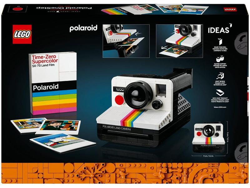 LEGO Ideas Câmera Polaroid OneStep SX-70 - Blocos de Montar