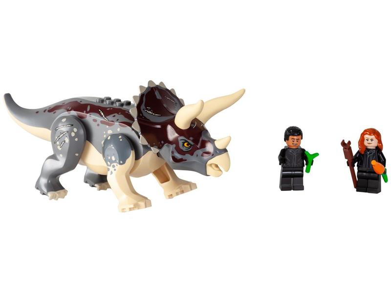 Lego Jurassic World Emboscada de Triceratops com Caminhonete 76950