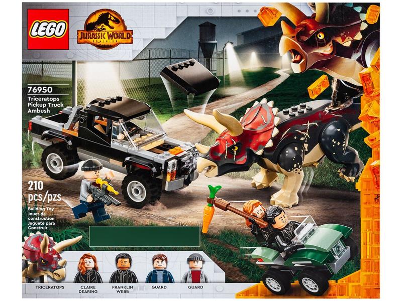 にこちょこ Lego Jurassic World Emboscada de Triceratops com Caminhonete 76950