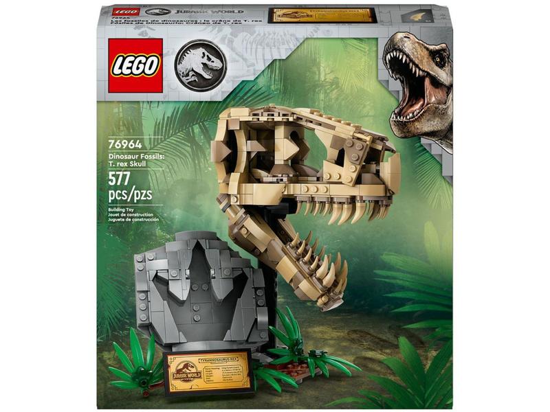 Imagem de LEGO Jurassic World Fósseis de Dinossauros: Crânio - de T-Rex 76964 577 Peças