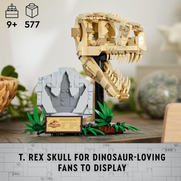 Imagem de LEGO Jurassic World - Fósseis de dinossauros: crânio de T.Rex 76964