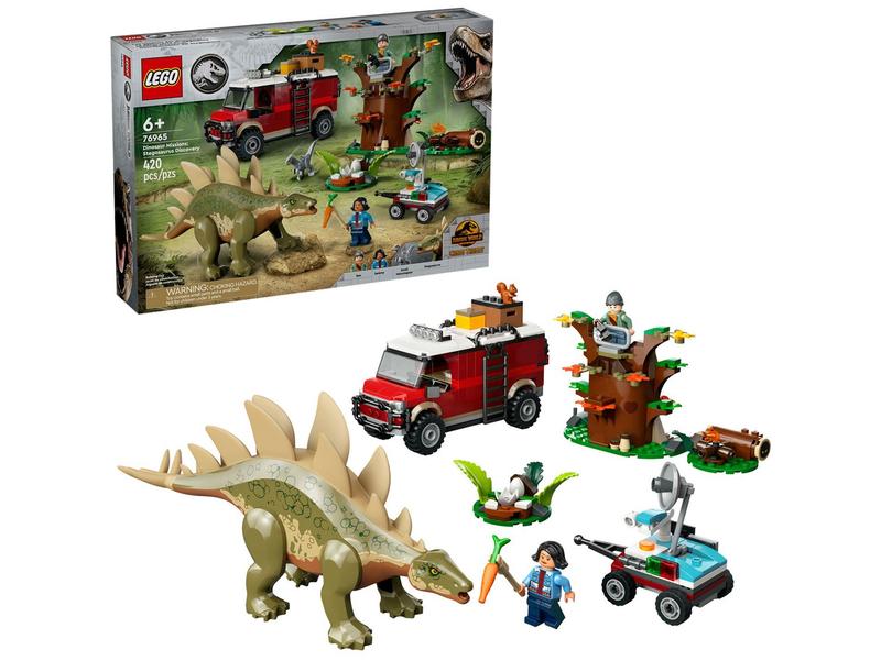 LEGO Jurassic World Missões de Dinossauro - Descoberta de Estegossauro 76965 420 Peças Imagem de LEGO Jurassic World Missões de Dinossauro