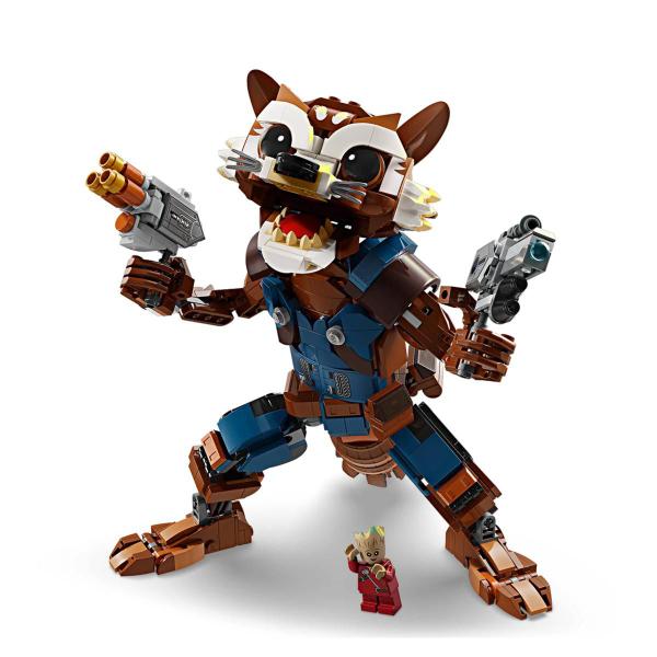 Imagem de Lego Marvel 76282 Rocket com 566 Peças Rocket & Bebê Groot