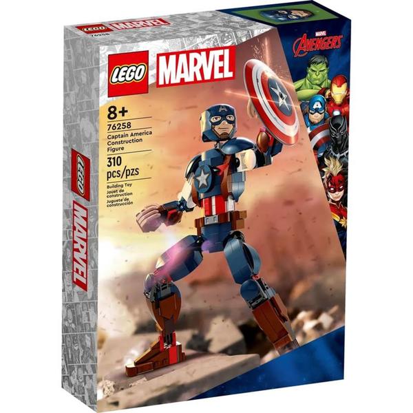 Imagem de LEGO Marvel Figura de Construção do Capitão - América 76258 310 Peças