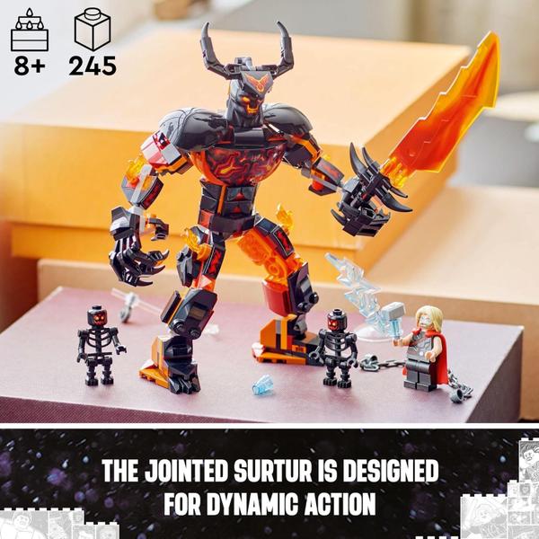 Imagem de LEGO Marvel Figura para Construir Thor vs. Surtur 76289 245 Peças