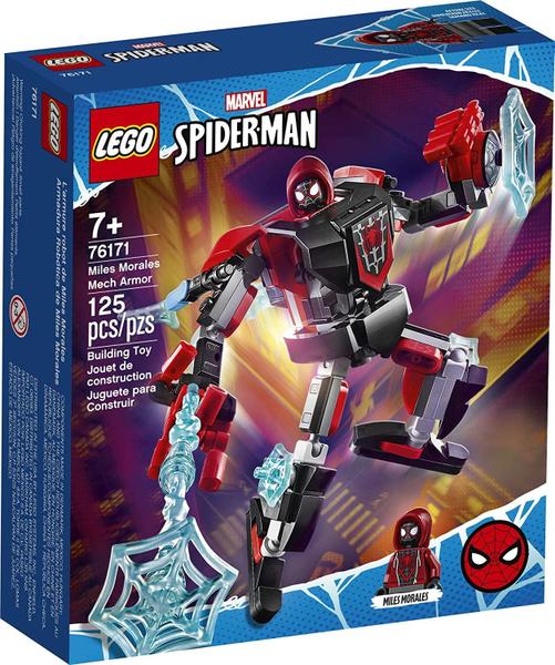 Imagem de LEGO Marvel Homem-Aranha Miles Morales Mech Armor 76171 Brinquedo de Construção Colecionável, Nova 2021 (125 Peças)