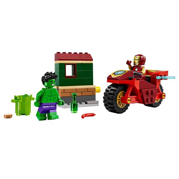 Imagem de Lego Marvel - Homem de Ferro com Bicicleta e o Hulk - 76287