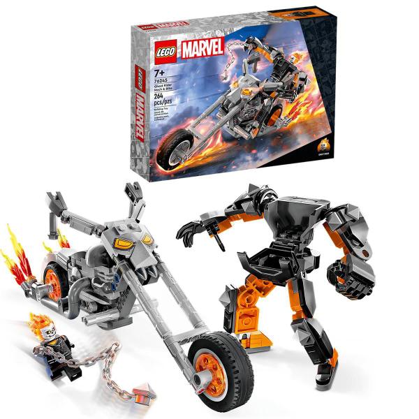 Imagem de Lego Marvel Motoqueiro Fantasma Robô e Moto 76245