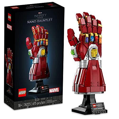 Imagem de LEGO Marvel Nano Gauntlet 76223 Conjunto de Edifícios Colecionáveis Réplica do Kit de Luvas do Homem de Ferro para fãs adultos e modelistas (680 peças)