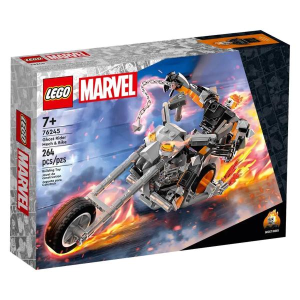 Imagem de Lego Marvel - Robô Motoqueiro Fantasma E Motocicleta - 76245