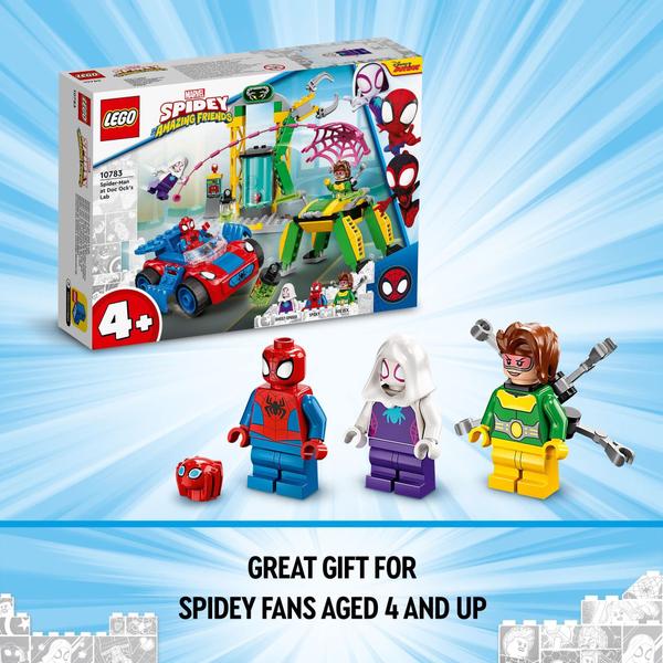 Imagem de LEGO Marvel Spidey e Seus Amigos Incríveis - Kit de Construção do Laboratório do Doutor Octopus (10783) - 131 Peças