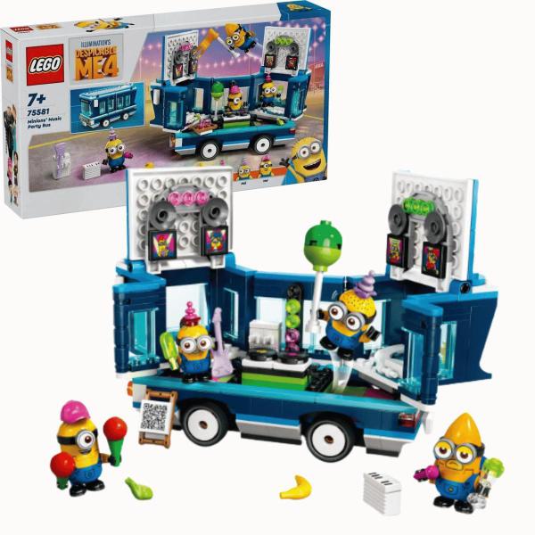 Imagem de LEGO Meu Malvado Favorito 4 Minions Ônibus de Festa 379Pçs7+