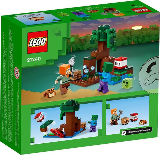 Imagem de Lego Minecraft A Aventura No Pântano 65 Peças - 21240