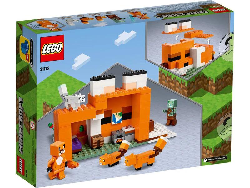 Imagem de Lego Minecraft A Cabana Das Raposas 193 Peças - 21178
