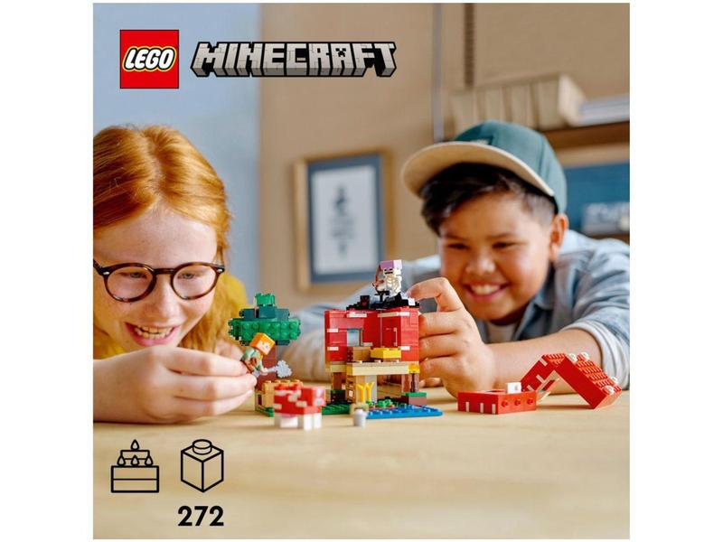 Imagem de LEGO Minecraft A Casa Cogumelo 272 Peças - 21179