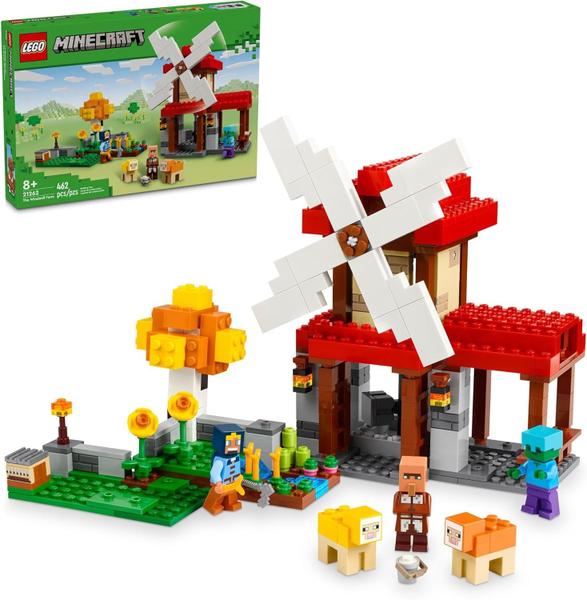 Lego Minecraft A Fazenda do Moinho de Vento 21262 Imagem de Lego Minecraft A Fazenda do Moinho de Vento 21262