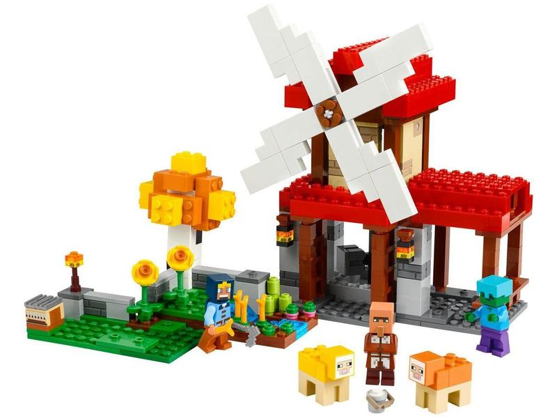 Lego Minecraft A Fazenda do Moinho de Vento 21262 Imagem de Lego Minecraft A Fazenda do Moinho de Vento 21262