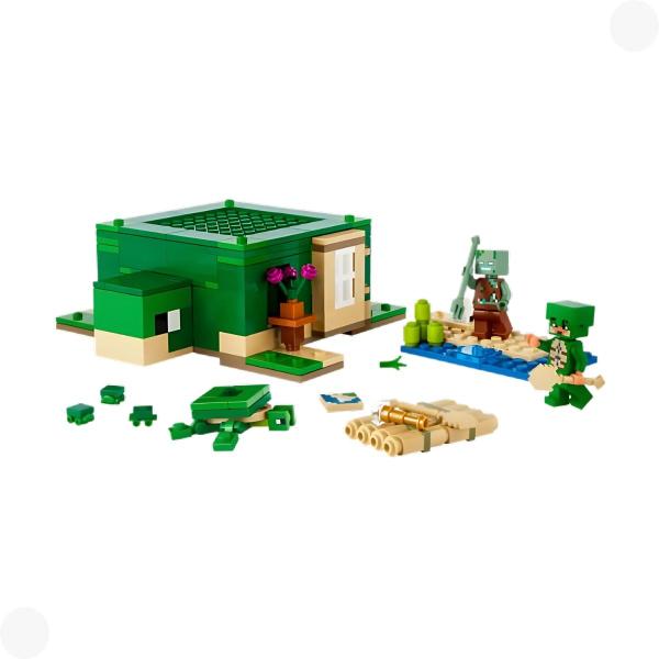 Imagem de Lego Minecraft set A Casa Tartaruga de Praia 21254