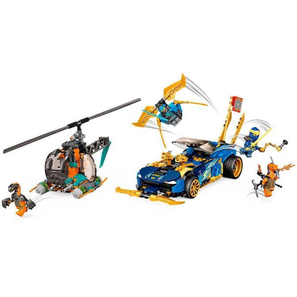 Lego NinjaGo 71776 Carro de corrida evo do Jay e da Nya 536 pçs Imagem de Lego NinjaGo 71776 Carro de corrida evo do Jay e da Nya 536 pçs
