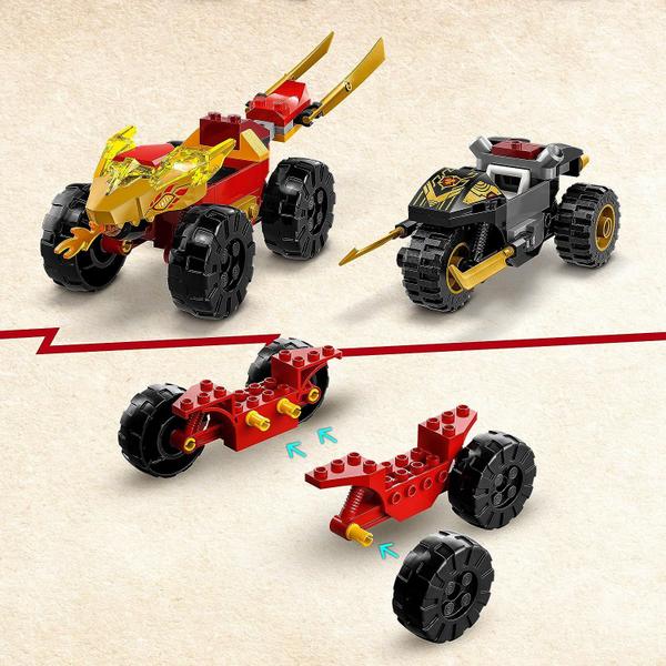 Imagem de Lego Ninjago 71789 Batalha de Carro e Moto de Kai e Ras