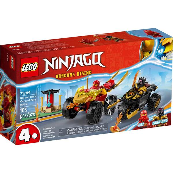 Imagem de Lego Ninjago Batalha Carro e Moto de Kai e Ras 71789 103pcs