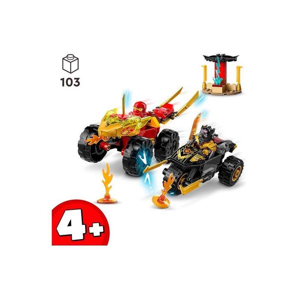 Lego Ninjago Batalha Carro E Moto Kai E Ras 71789 103 Peças Imagem de Lego Ninjago Batalha Carro E Moto Kai E Ras 71789 103 Peças