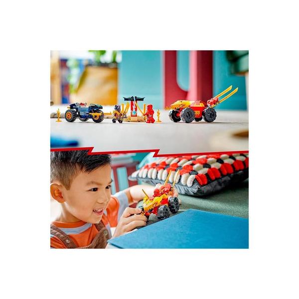 Lego Ninjago Batalha Carro E Moto Kai E Ras 71789 103 Peças Imagem de Lego Ninjago Batalha Carro E Moto Kai E Ras 71789 103 Peças