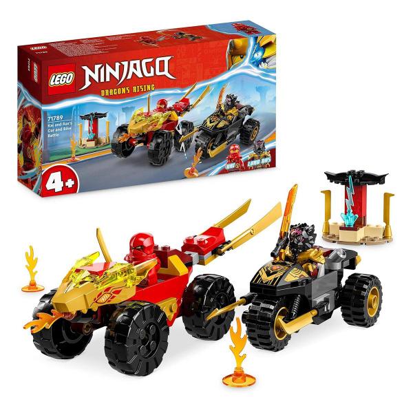 Imagem de Lego Ninjago - Batalha de Carro e Moto de Kai e Ras - 71789