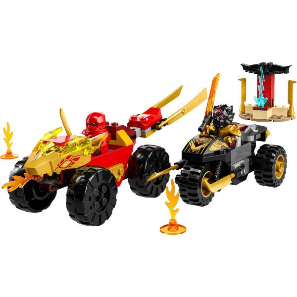 Imagem de LEGO Ninjago Batalha de Carro e Moto de Kai e Ras