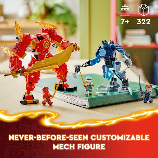 Imagem de LEGO NINJAGO Kais Elemental Fire Mech - Ação Ninja