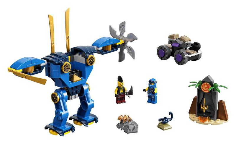 Imagem de LEGO NINJAGO Legacy Jay's Electro Mech (71740) - Kit de Construção com Minifiguras Colecionáveis (106 Peças)