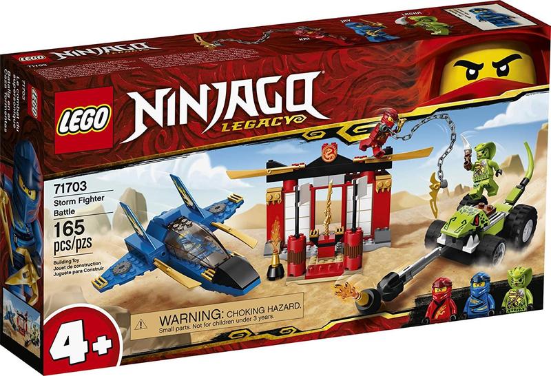 Imagem de LEGO NINJAGO Legacy Storm Fighter Battle 71703 Ninja Playset Building Toy for Kids Featuring Ninja Action Figures, New 2020 (165 Peças)