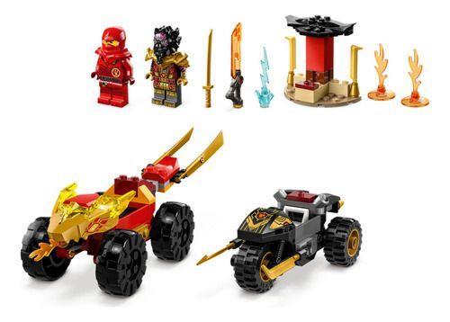 Imagem de LEGO Set Ninjago 71789 Batalha de Carro e de Mota de Kai e Ras 103 peças