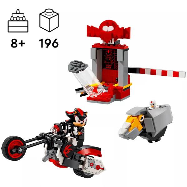 Imagem de Lego Sonic 76995 A Fuga de Shadow 196 Peças